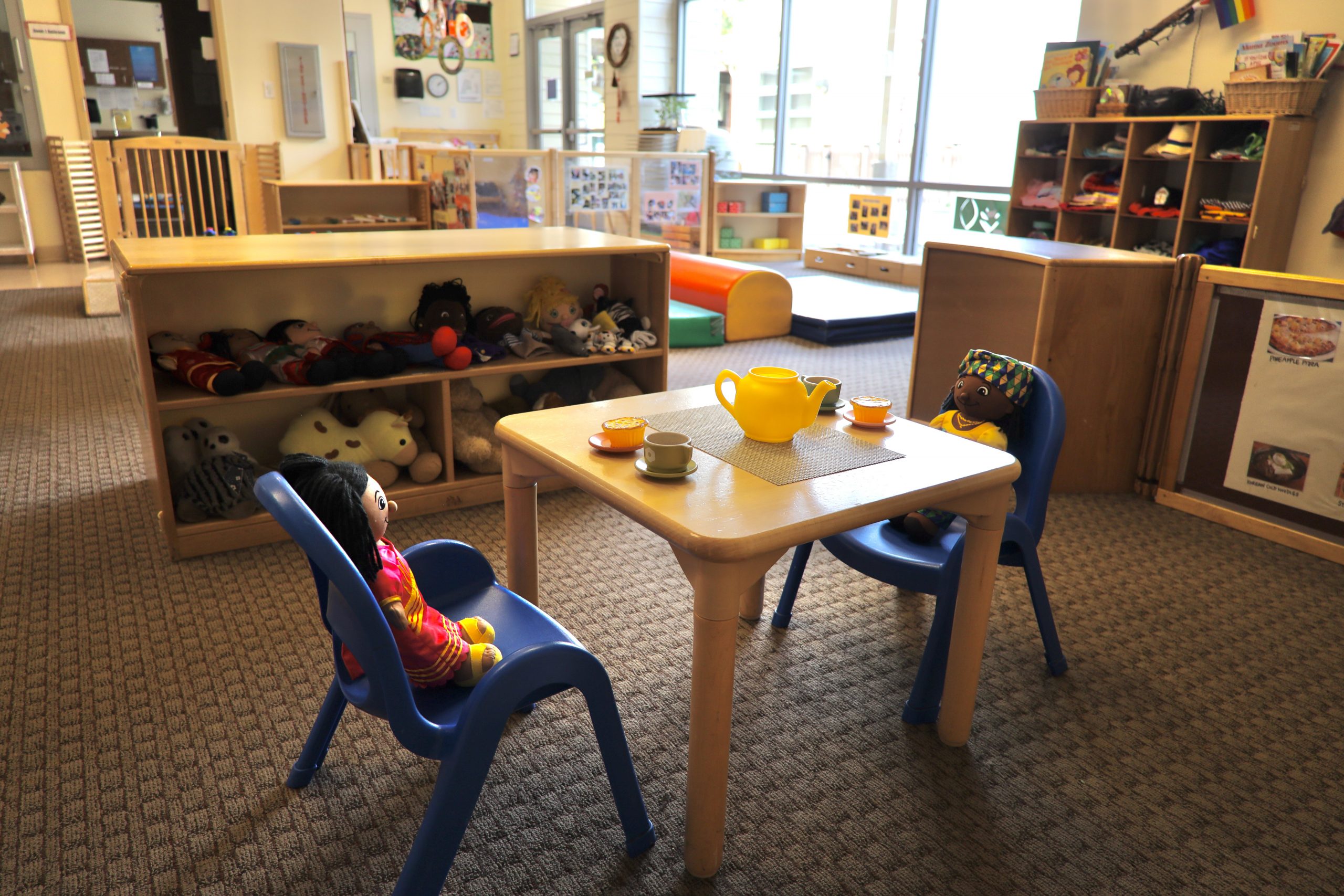 A toddler classroom at the Infant Toddler Center